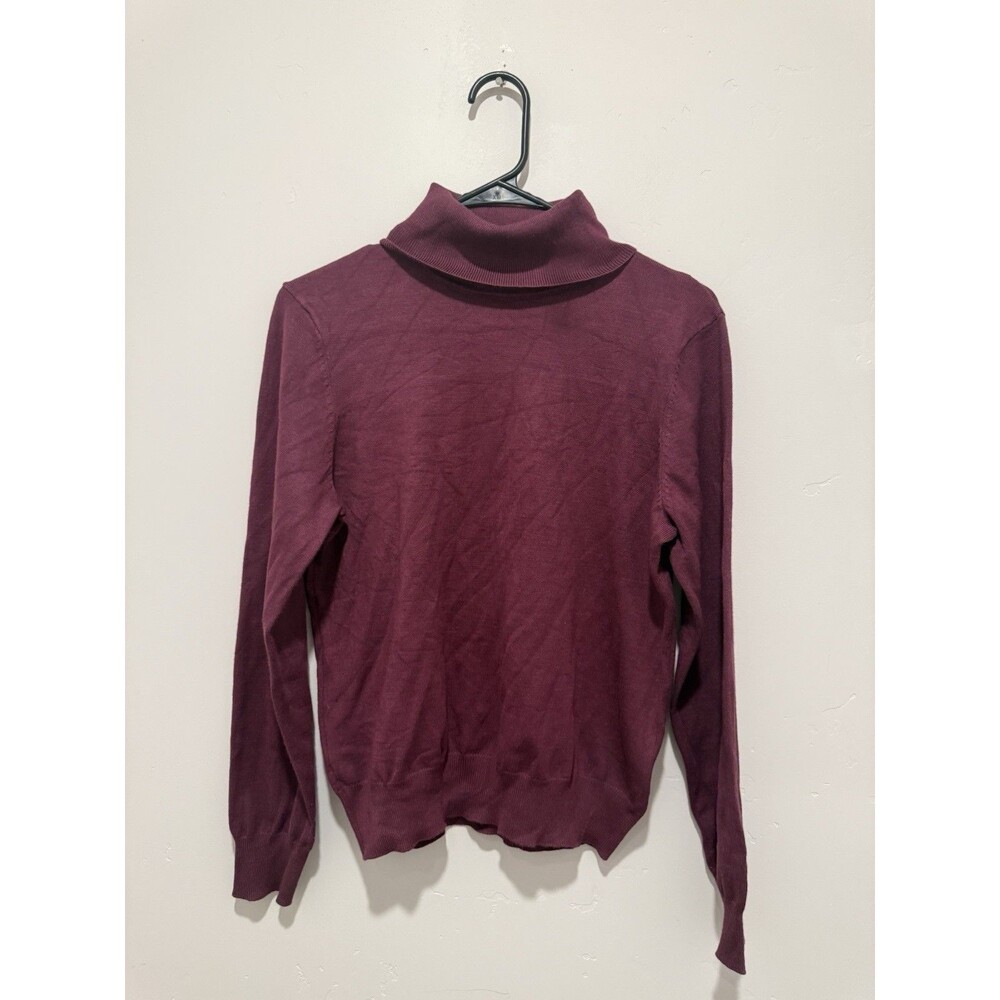 Madison Grey Turtleneck Burgundy Sweater PL